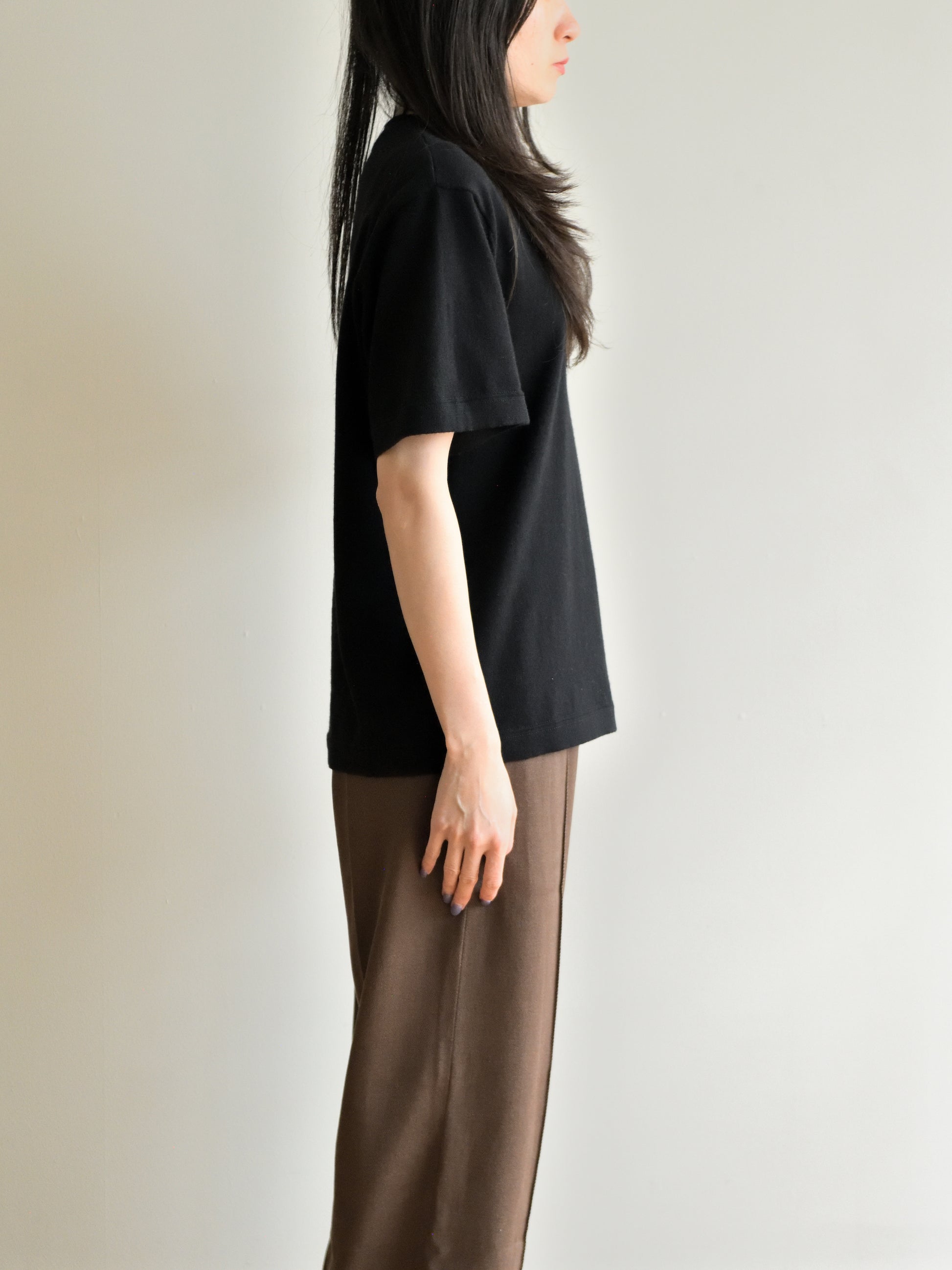 extreme cashmere エクストリームカシミヤ cuba n.268 RAVEN ブラック カシミヤ コットン ユニセックス オランダ 26SS 日本取り扱い 名古屋 丸の内 セレクトショップ THIRD PLACE サードプレイス