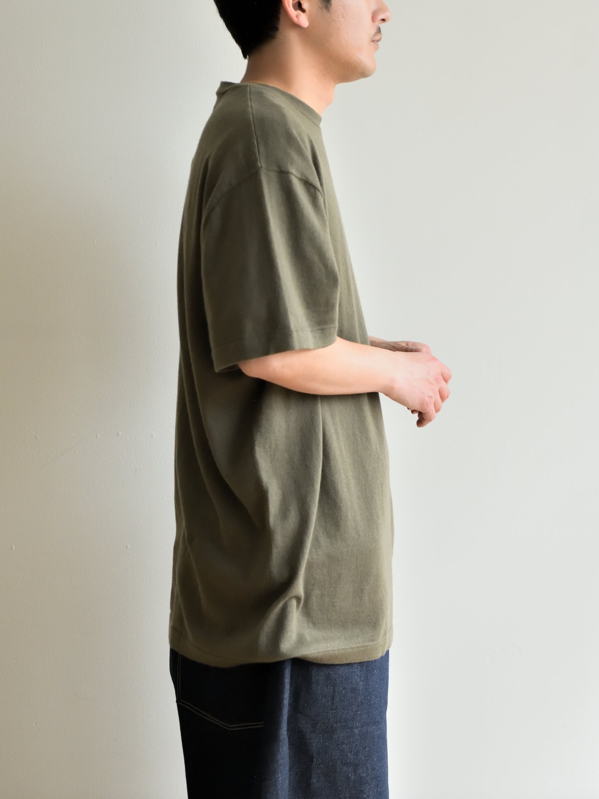 extreme cashmere エクストリームカシミヤ rik n.269 ARMY オリーブ カシミヤ コットン ユニセックス オランダ 26SS 日本取り扱い 名古屋 丸の内 セレクトショップ THIRD PLACE サードプレイス