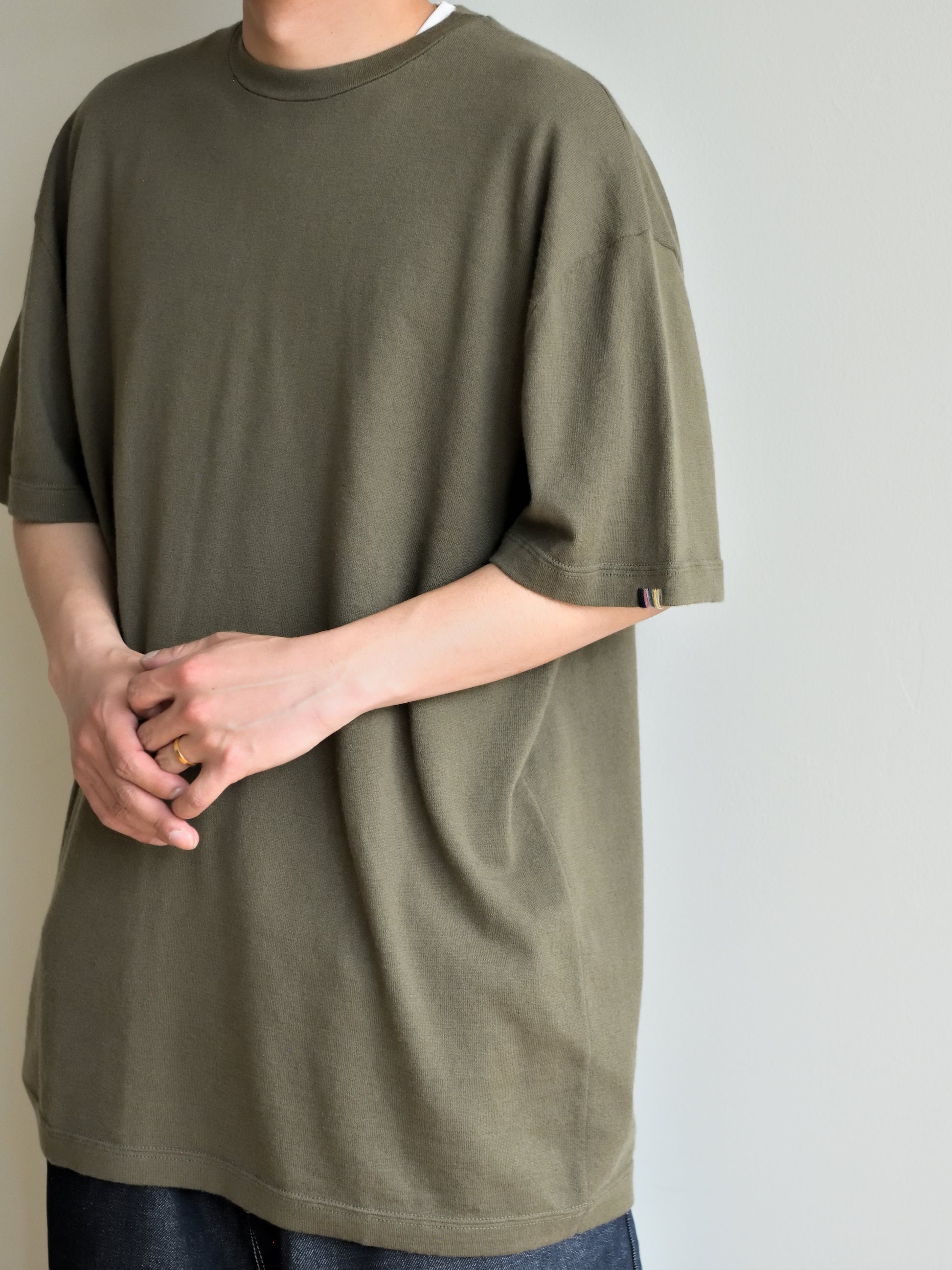 extreme cashmere エクストリームカシミヤ rik n.269 ARMY オリーブ カシミヤ コットン ユニセックス オランダ 26SS 日本取り扱い 名古屋 丸の内 セレクトショップ THIRD PLACE サードプレイス