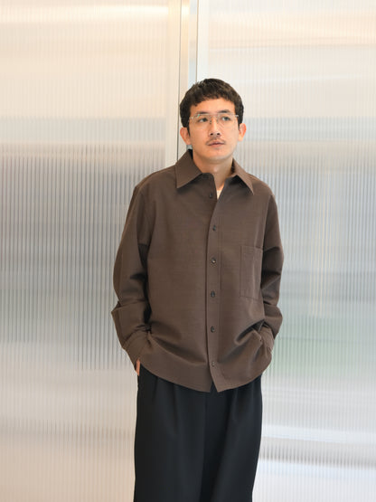 COLBO コルボ Metrics Shirt BROWN CO-AW26-LS009 26AW イタリア ニューヨーク 日本 名古屋 セレクトショップ THIRD PLACE サードプレイス 名古屋 愛知県 東海 セレクトショップ THIRD PLACE サードプレイス