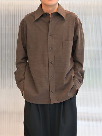 COLBO コルボ Metrics Shirt BROWN CO-AW26-LS009 26AW イタリア ニューヨーク 日本 名古屋 セレクトショップ THIRD PLACE サードプレイス 名古屋 愛知県 東海 セレクトショップ THIRD PLACE サードプレイス
