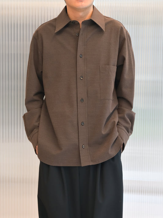 COLBO コルボ Metrics Shirt BROWN CO-AW26-LS009 26AW イタリア ニューヨーク 日本 名古屋 セレクトショップ THIRD PLACE サードプレイス 名古屋 愛知県 東海 セレクトショップ THIRD PLACE サードプレイス
