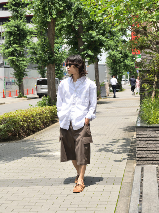 SUNFLOWER サンフラワー NEW BASE SHIRT 1308 シャツ ベーシック BLUE ストライプ ホワイト 定番 日本 名古屋 セレクトショップ THIRD PLACE サードプレイス 名古屋 愛知県 東海 セレクトショップ THIRD PLACE サードプレイス