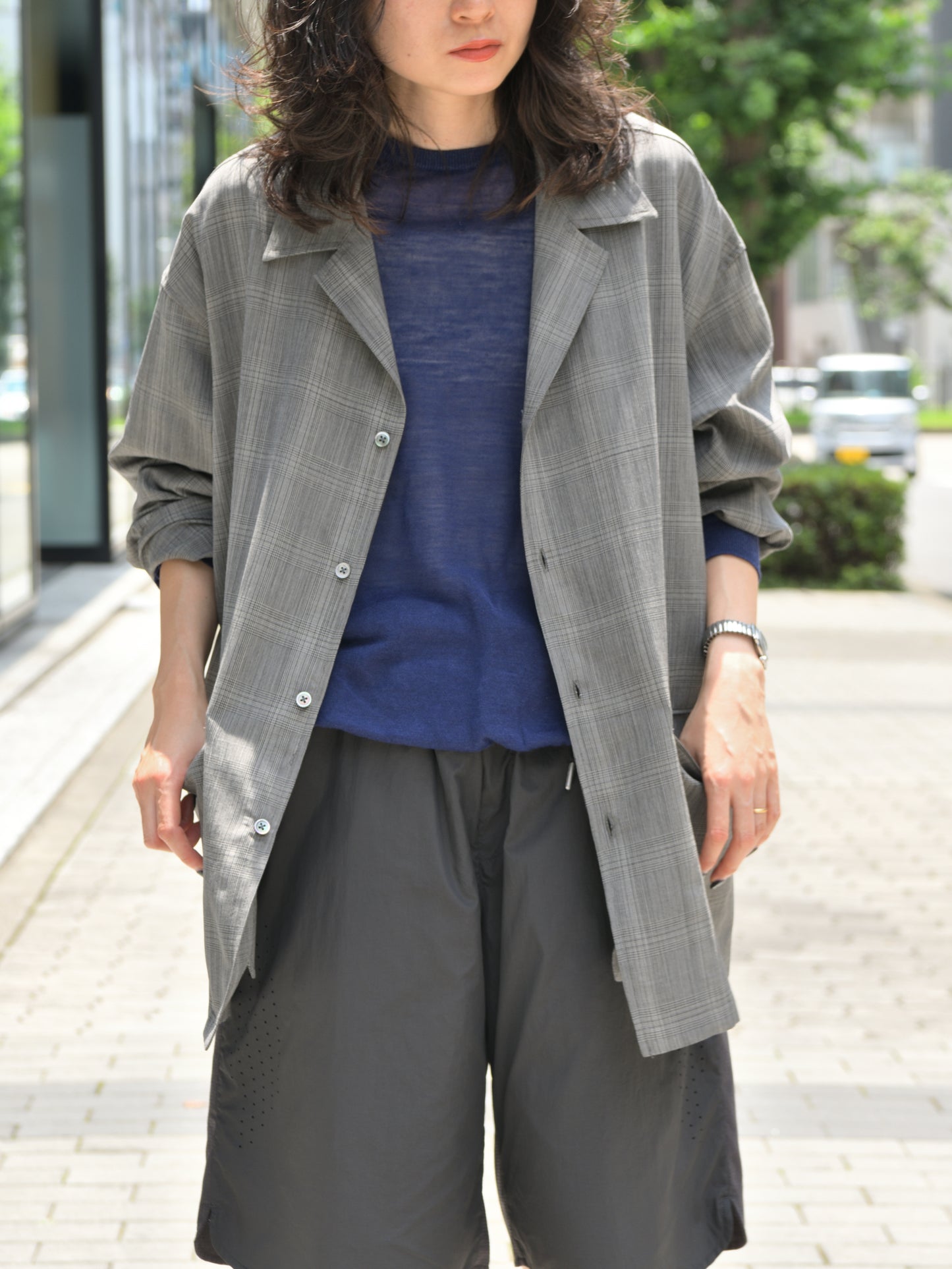 Ernie Palo アーニーパロ Wool Check Shirt Jacket EP11BL04 チェック シャツ ジャケット シルク カシミア ウール 愛知県 名古屋 丸の内 セレクトショップ THIRD PLACE サードプレイス