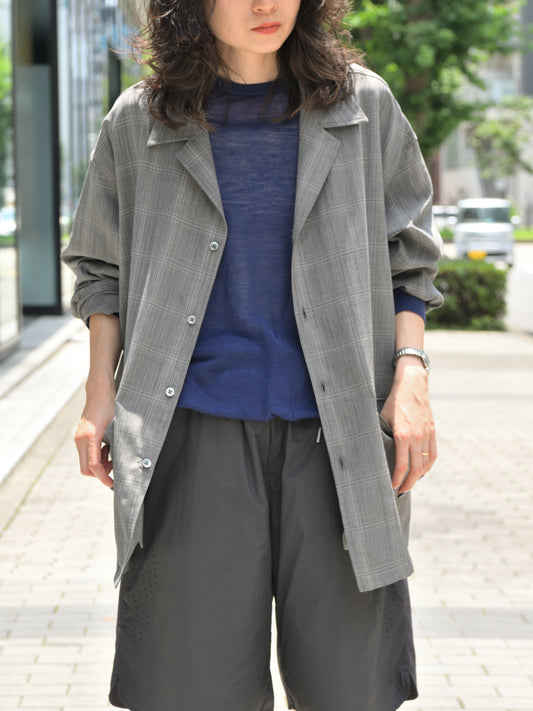 Ernie Palo アーニーパロ Wool Check Shirt Jacket EP11BL04 チェック シャツ ジャケット シルク カシミア ウール 愛知県 名古屋 丸の内 セレクトショップ THIRD PLACE サードプレイス