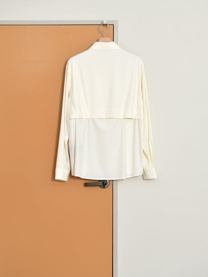 HIKING PATROL ハイキングパトロール SS26108 ALIGN BUTTON UP SHIRT オフホワイト offwhite ナイロンジャケット 北欧 ノルウェー アウトドア 都会 26SS 愛知県 名古屋 丸の内 セレクトショップ THIRD PLACE サードプレイス