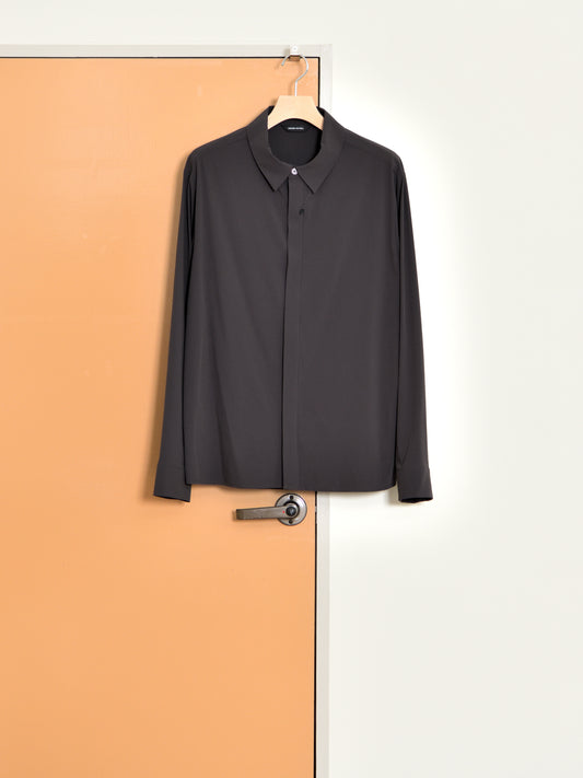 HIKING PATROL ハイキングパトロール SS26108 ALIGN BUTTON UP SHIRT チャコール ブラック ナイロンジャケット 北欧 ノルウェー アウトドア 都会 26SS 愛知県 名古屋 丸の内 セレクトショップ THIRD PLACE サードプレイス