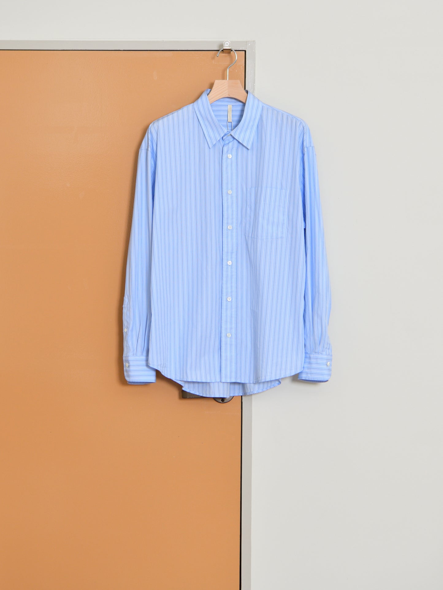 SUNFLOWER サンフラワー NEW BASE SHIRT 1308 シャツ ベーシック BLUE ストライプ ブルー 定番 日本 名古屋 セレクトショップ THIRD PLACE サードプレイス 名古屋 愛知県 東海 セレクトショップ THIRD PLACE サードプレイス