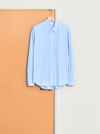 SUNFLOWER サンフラワー NEW BASE SHIRT 1308 シャツ ベーシック BLUE ストライプ ブルー 定番 日本 名古屋 セレクトショップ THIRD PLACE サードプレイス 名古屋 愛知県 東海 セレクトショップ THIRD PLACE サードプレイス