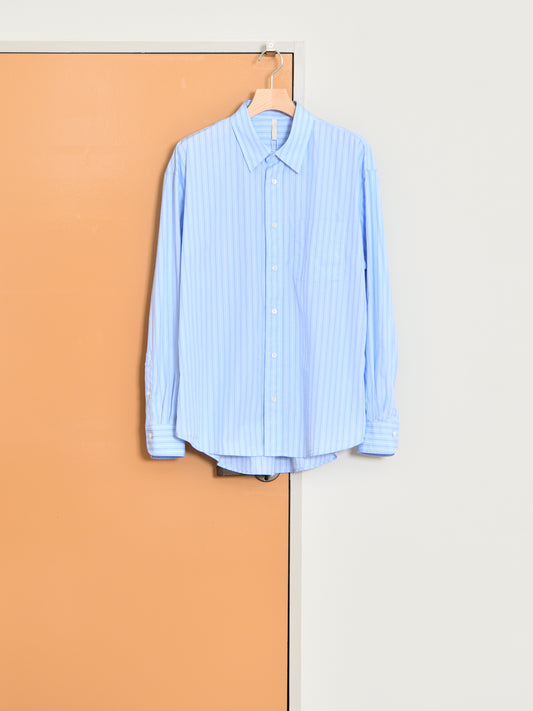 SUNFLOWER サンフラワー NEW BASE SHIRT 1308 シャツ ベーシック BLUE ストライプ ブルー 定番 日本 名古屋 セレクトショップ THIRD PLACE サードプレイス 名古屋 愛知県 東海 セレクトショップ THIRD PLACE サードプレイス