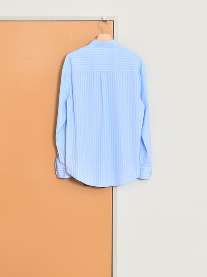 SUNFLOWER サンフラワー NEW BASE SHIRT 1308 シャツ ベーシック BLUE ストライプ ブルー 定番 日本 名古屋 セレクトショップ THIRD PLACE サードプレイス 名古屋 愛知県 東海 セレクトショップ THIRD PLACE サードプレイス