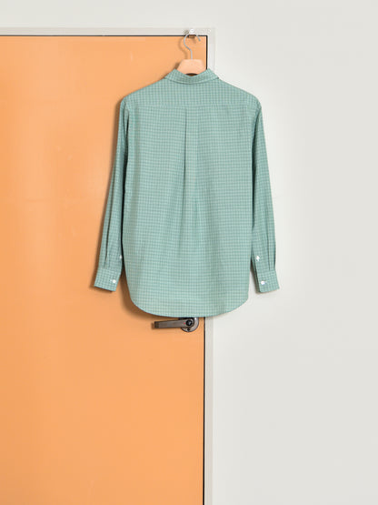 Ernie Palo アーニーパロ Silk Cotton Shirt GREEN CHECK EP12SH02 チェック シャツ シルク コットン 26AW 愛知県 名古屋 丸の内 セレクトショップ THIRD PLACE サードプレイス