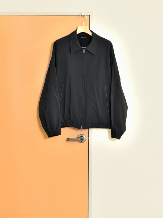 Antwort アントワート LEATHER PIPED COTTON GABADINE JACKET ANT-JK012 BLACK ブラック 26AW 愛知県 名古屋 丸の内 セレクトショップ THIRD PLACE サードプレイス