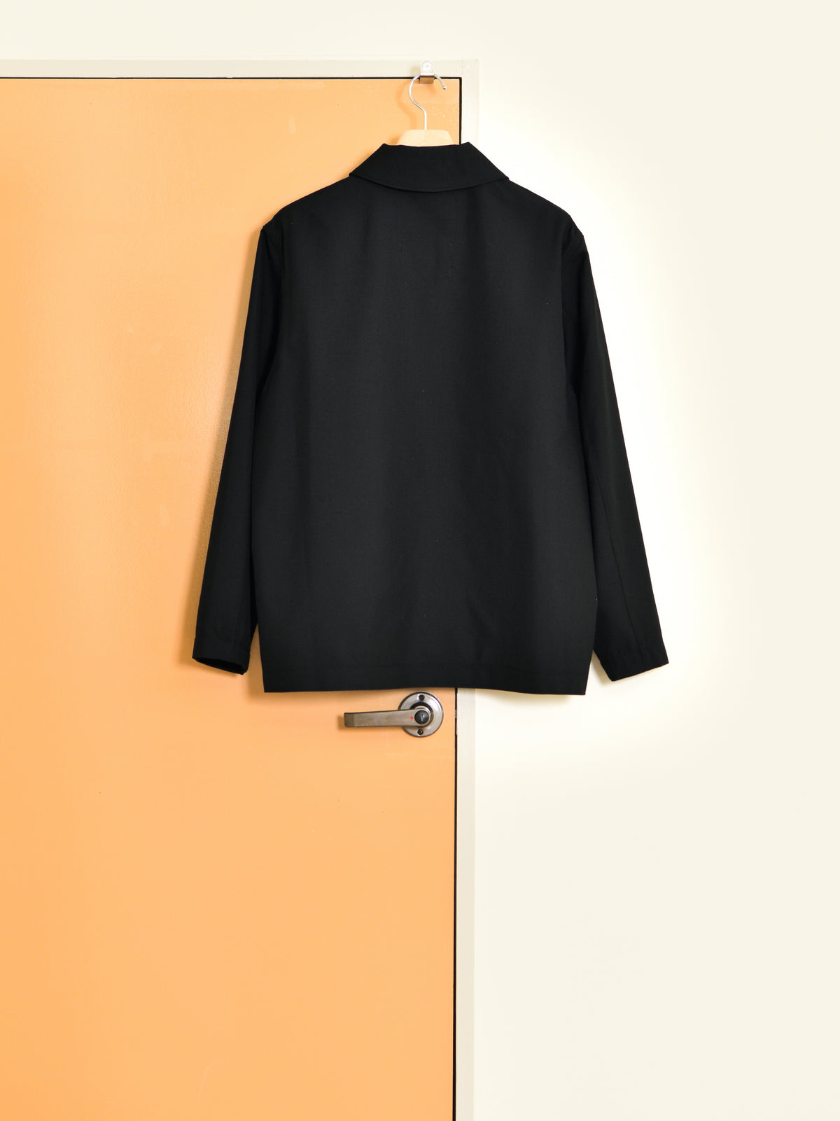 CAMIEL FORTGENS カミエルフォートヘンス CHORE JACKET ZIP BLACK ブラック  CF.22.09.03.02 ジャケット ポリエステル ウール オランダ 26aw 春夏 日本取り扱い 名古屋 丸の内 セレクトショップ THIRD PLACE サードプレイス