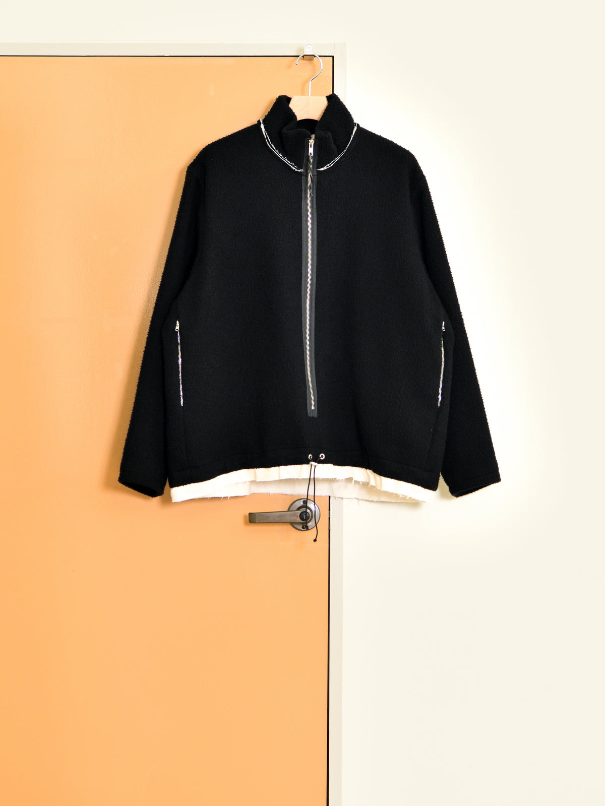 CAMIEL FORTGENS "FLEECE ANORAK(BLACK)"