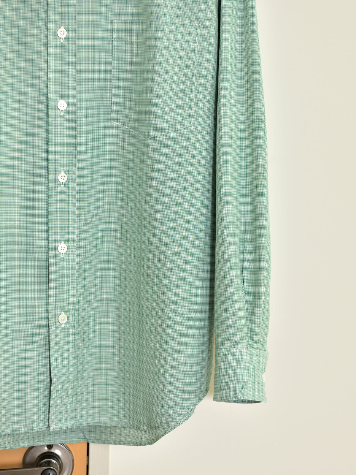 Ernie Palo アーニーパロ Silk Cotton Shirt GREEN CHECK EP12SH02 チェック シャツ シルク コットン 26AW 愛知県 名古屋 丸の内 セレクトショップ THIRD PLACE サードプレイス
