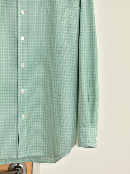 Ernie Palo アーニーパロ Silk Cotton Shirt GREEN CHECK EP12SH02 チェック シャツ シルク コットン 26AW 愛知県 名古屋 丸の内 セレクトショップ THIRD PLACE サードプレイス