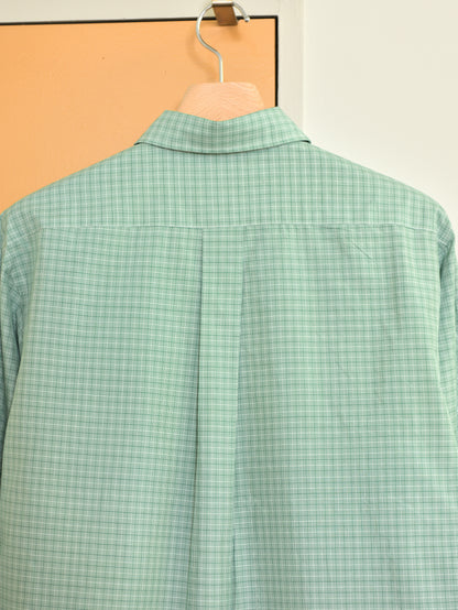 Ernie Palo アーニーパロ Silk Cotton Shirt GREEN CHECK EP12SH02 チェック シャツ シルク コットン 26AW 愛知県 名古屋 丸の内 セレクトショップ THIRD PLACE サードプレイス