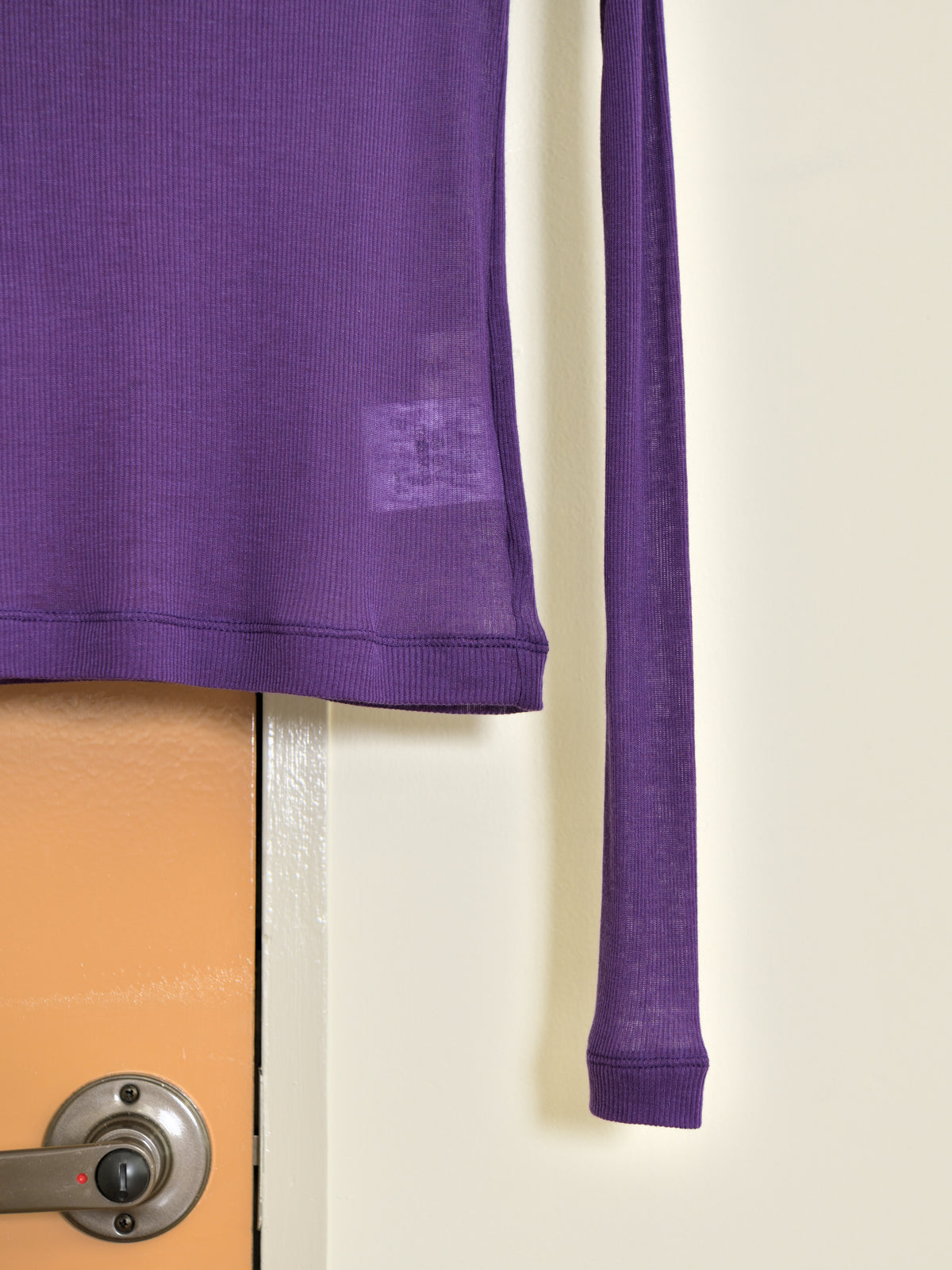 Ernie Palo アーニーパロ Sheer Rib Boat Neck T-shirt PURPLE EP12FCT03 リブTシャツ リブニット パープル シアー テンセル カシミア シルク 26AW 愛知県 名古屋 丸の内 セレクトショップ THIRD PLACE サードプレイス