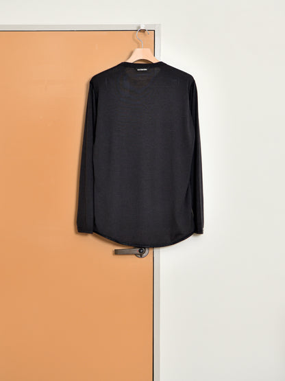 and wander アンドワンダー merino base LS T 574-6964026 メリノウール アウトドア 快適 black ブラック 日本 名古屋 セレクトショップ THIRD PLACE サードプレイス 名古屋 愛知県 東海 セレクトショップ THIRD PLACE サードプレイス