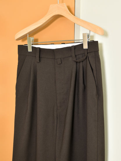 TOZAOU トザオウ Doorman Pants DARK BROWN ブラウン TOZ-26AW-PA0002 トラウザー パンツ スラックス ポリエステル イージーケア ドアマンパンツ 26AW 愛知県 名古屋 丸の内 セレクトショップ THIRD PLACE サードプレイスト