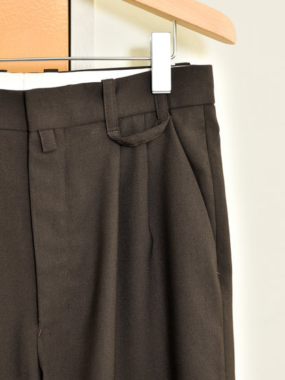 TOZAOU トザオウ Doorman Pants DARK BROWN ブラウン TOZ-26AW-PA0002 トラウザー パンツ スラックス ポリエステル イージーケア ドアマンパンツ 26AW 愛知県 名古屋 丸の内 セレクトショップ THIRD PLACE サードプレイスト