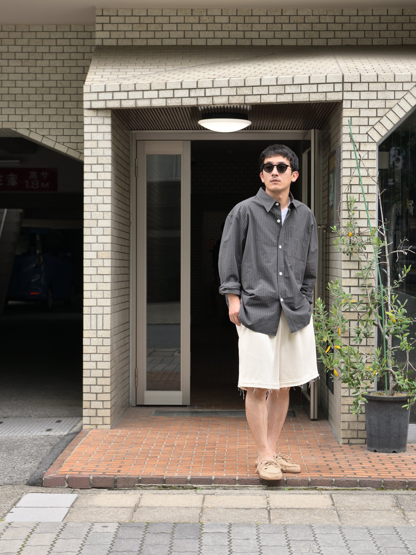 ANOTHER ASPECT アナザーアスペクト SHIRT 4.0 シャツ コットン シック 別注 限定 デンマーク コペンハーゲン colbo Elastic Shorts SP016 ショーツ ナチュラル 定番 夏 春 秋 ベージュ ナチュラル 愛知県 名古屋 丸の内 セレクトショップ THIRD PLACE サードプレイス