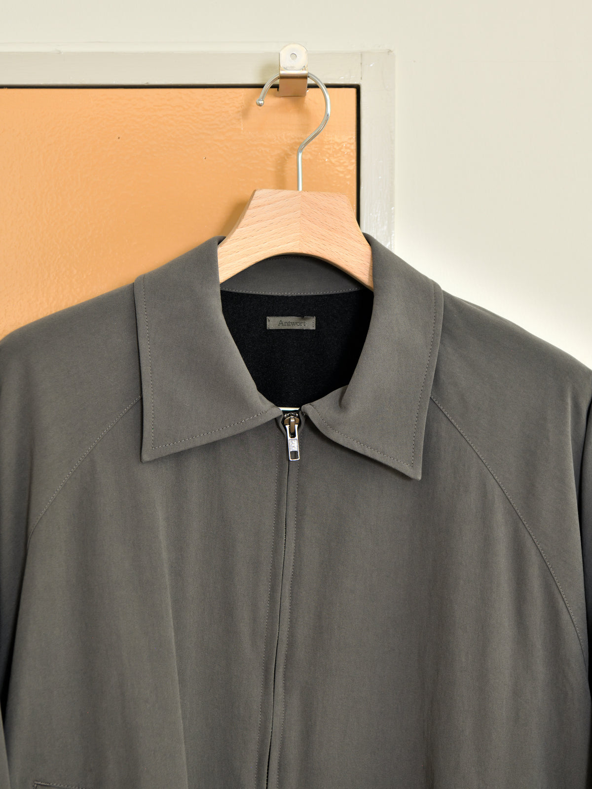 Antwort アントワート LEATHER PIPED COTTON GABADINE JACKET ANT-JK012 GRAY グレー BLACK ブラック 26AW 愛知県 名古屋 丸の内 セレクトショップ THIRD PLACE サードプレイス