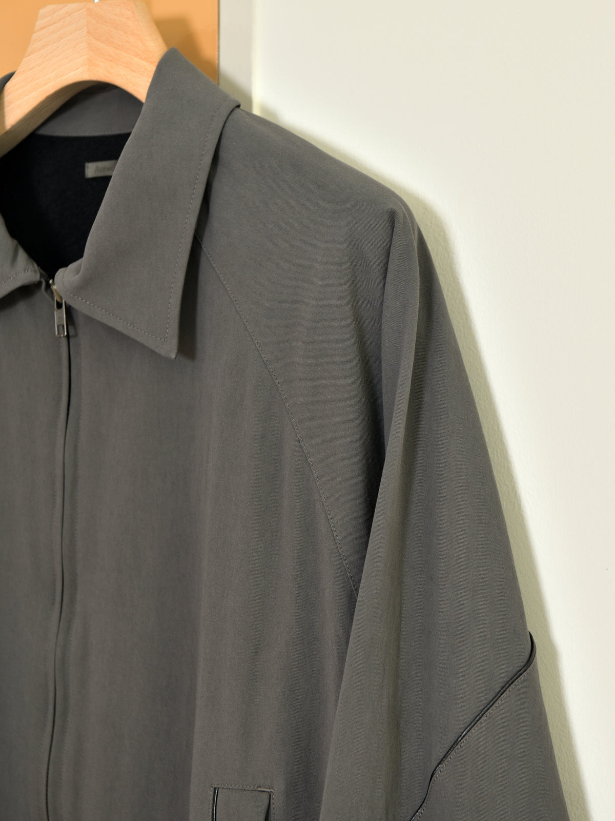 Antwort アントワート LEATHER PIPED COTTON GABADINE JACKET ANT-JK012 GRAY グレー BLACK ブラック 26AW 愛知県 名古屋 丸の内 セレクトショップ THIRD PLACE サードプレイス