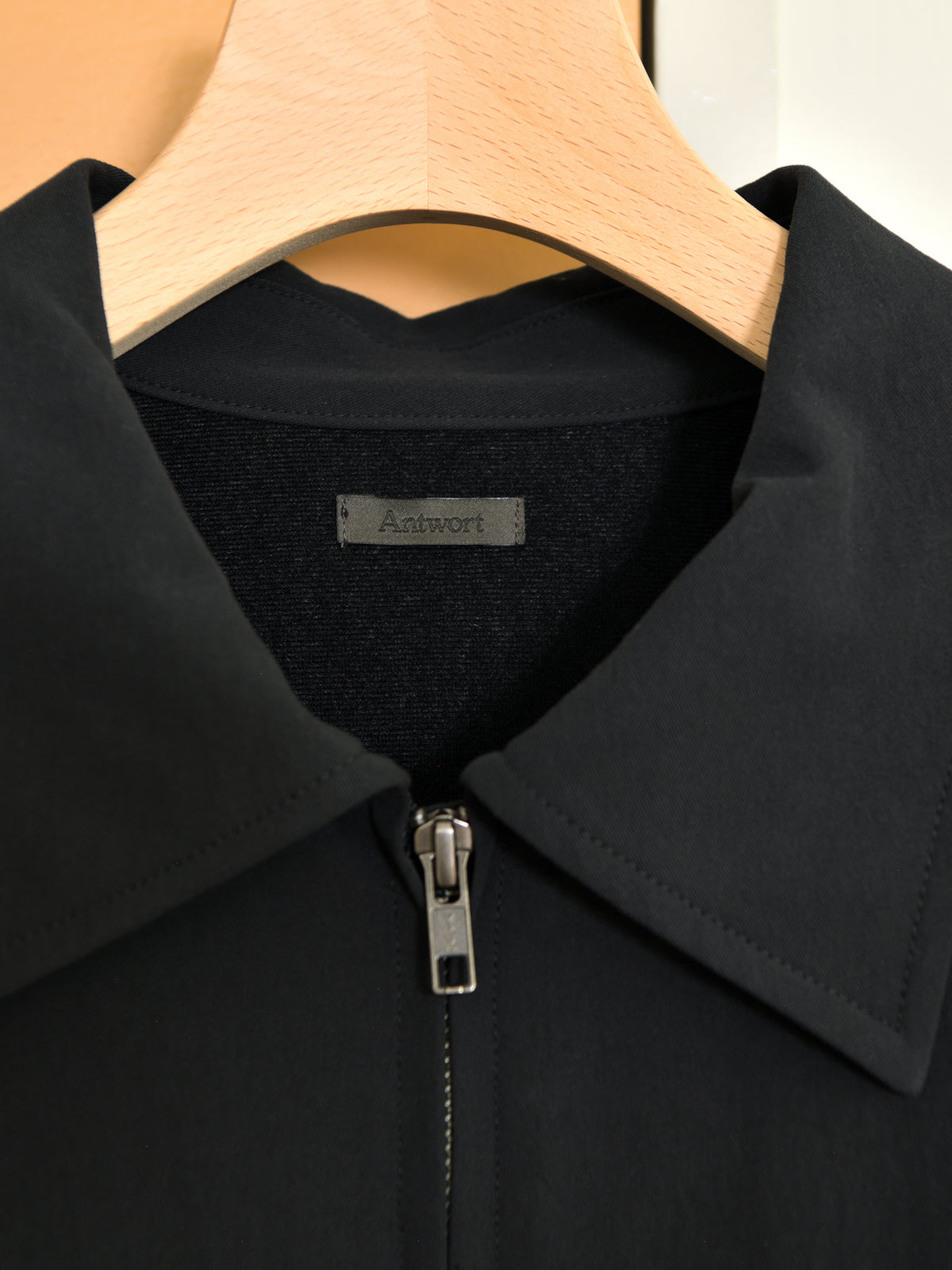 Antwort アントワート LEATHER PIPED COTTON GABADINE JACKET ANT-JK012 BLACK ブラック 26AW 愛知県 名古屋 丸の内 セレクトショップ THIRD PLACE サードプレイス