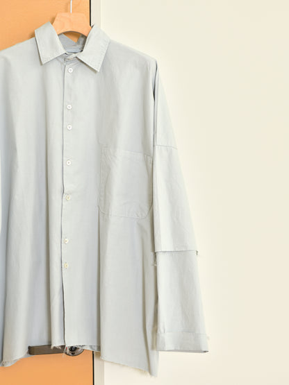 CAMIEL FORTGENS カミエルフォートヘンス DOUBLE SLEEVE SHIRT LIGHT GREY グレー CF.22.04.04.02 シャツ 定番 コットン オランダ 26aw 春夏 日本取り扱い 名古屋 丸の内 セレクトショップ THIRD PLACE サードプレイス