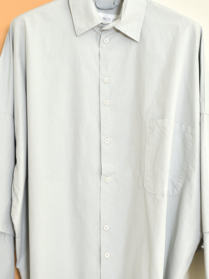 CAMIEL FORTGENS カミエルフォートヘンス DOUBLE SLEEVE SHIRT LIGHT GREY グレー CF.22.04.04.02 シャツ 定番 コットン オランダ 26aw 春夏 日本取り扱い 名古屋 丸の内 セレクトショップ THIRD PLACE サードプレイス