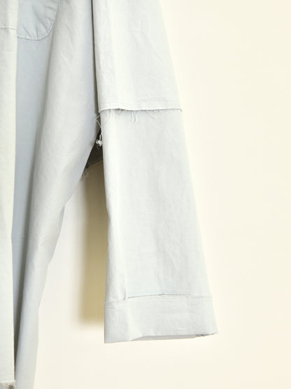 CAMIEL FORTGENS カミエルフォートヘンス DOUBLE SLEEVE SHIRT LIGHT GREY グレー CF.22.04.04.02 シャツ 定番 コットン オランダ 26aw 春夏 日本取り扱い 名古屋 丸の内 セレクトショップ THIRD PLACE サードプレイス