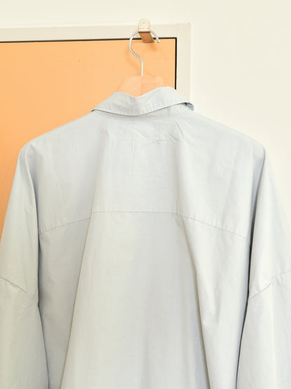 CAMIEL FORTGENS カミエルフォートヘンス DOUBLE SLEEVE SHIRT LIGHT GREY グレー CF.22.04.04.02 シャツ 定番 コットン オランダ 26aw 春夏 日本取り扱い 名古屋 丸の内 セレクトショップ THIRD PLACE サードプレイス