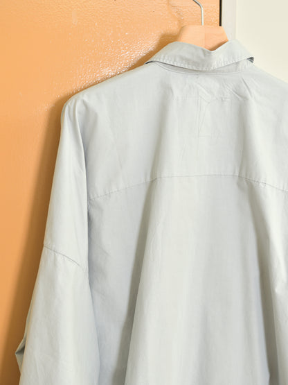 CAMIEL FORTGENS カミエルフォートヘンス DOUBLE SLEEVE SHIRT LIGHT GREY グレー CF.22.04.04.02 シャツ 定番 コットン オランダ 26aw 春夏 日本取り扱い 名古屋 丸の内 セレクトショップ THIRD PLACE サードプレイス