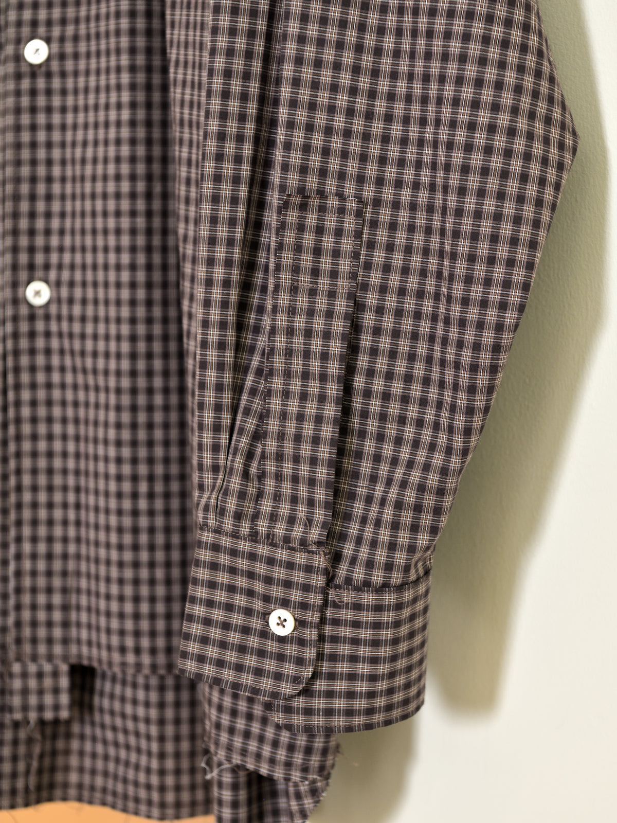 CAMIEL FORTGENS カミエルフォートヘンス BIG SHIRT BROWN CHECK ブラウン チェック CF.22.04.03.04 シャツ 定番 コットン オランダ 26aw 春夏 日本取り扱い 名古屋 丸の内 セレクトショップ THIRD PLACE サードプレイス