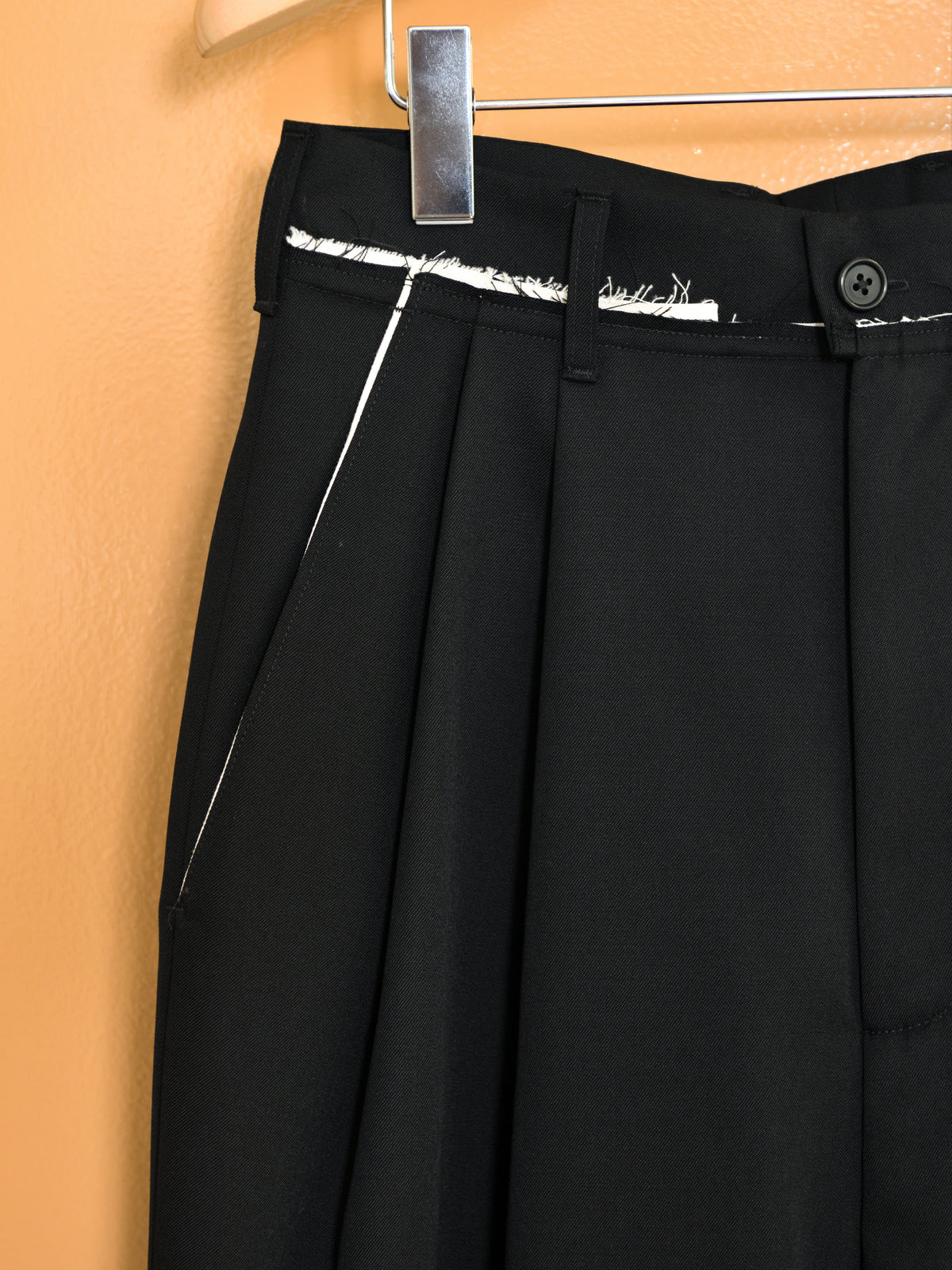 CAMIEL FORTGENS カミエルフォートヘンス SUIT PANTS BLACK ブラック CF.22.06.04.01 パンツ ウール オランダ 26aw 春夏 日本取り扱い 名古屋 丸の内 セレクトショップ THIRD PLACE サードプレイス