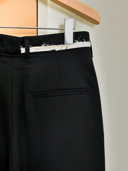 CAMIEL FORTGENS カミエルフォートヘンス SUIT PANTS BLACK ブラック CF.22.06.04.01 パンツ ウール オランダ 26aw 春夏 日本取り扱い 名古屋 丸の内 セレクトショップ THIRD PLACE サードプレイス