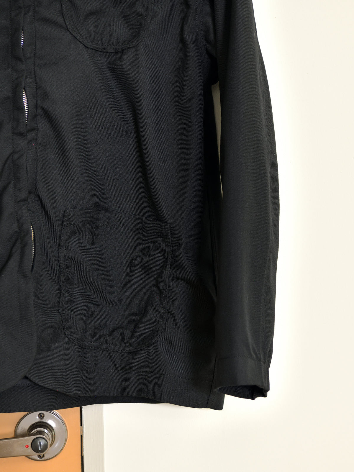 CAMIEL FORTGENS カミエルフォートヘンス CHORE JACKET ZIP BLACK ブラック  CF.22.09.03.02 ジャケット ポリエステル ウール オランダ 26aw 春夏 日本取り扱い 名古屋 丸の内 セレクトショップ THIRD PLACE サードプレイス