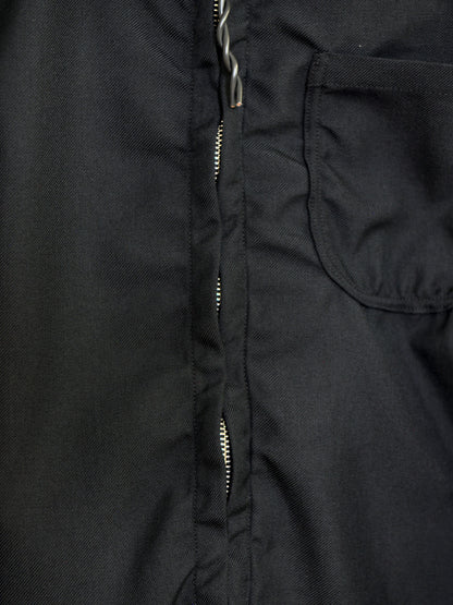 CAMIEL FORTGENS カミエルフォートヘンス CHORE JACKET ZIP BLACK ブラック  CF.22.09.03.02 ジャケット ポリエステル ウール オランダ 26aw 春夏 日本取り扱い 名古屋 丸の内 セレクトショップ THIRD PLACE サードプレイス
