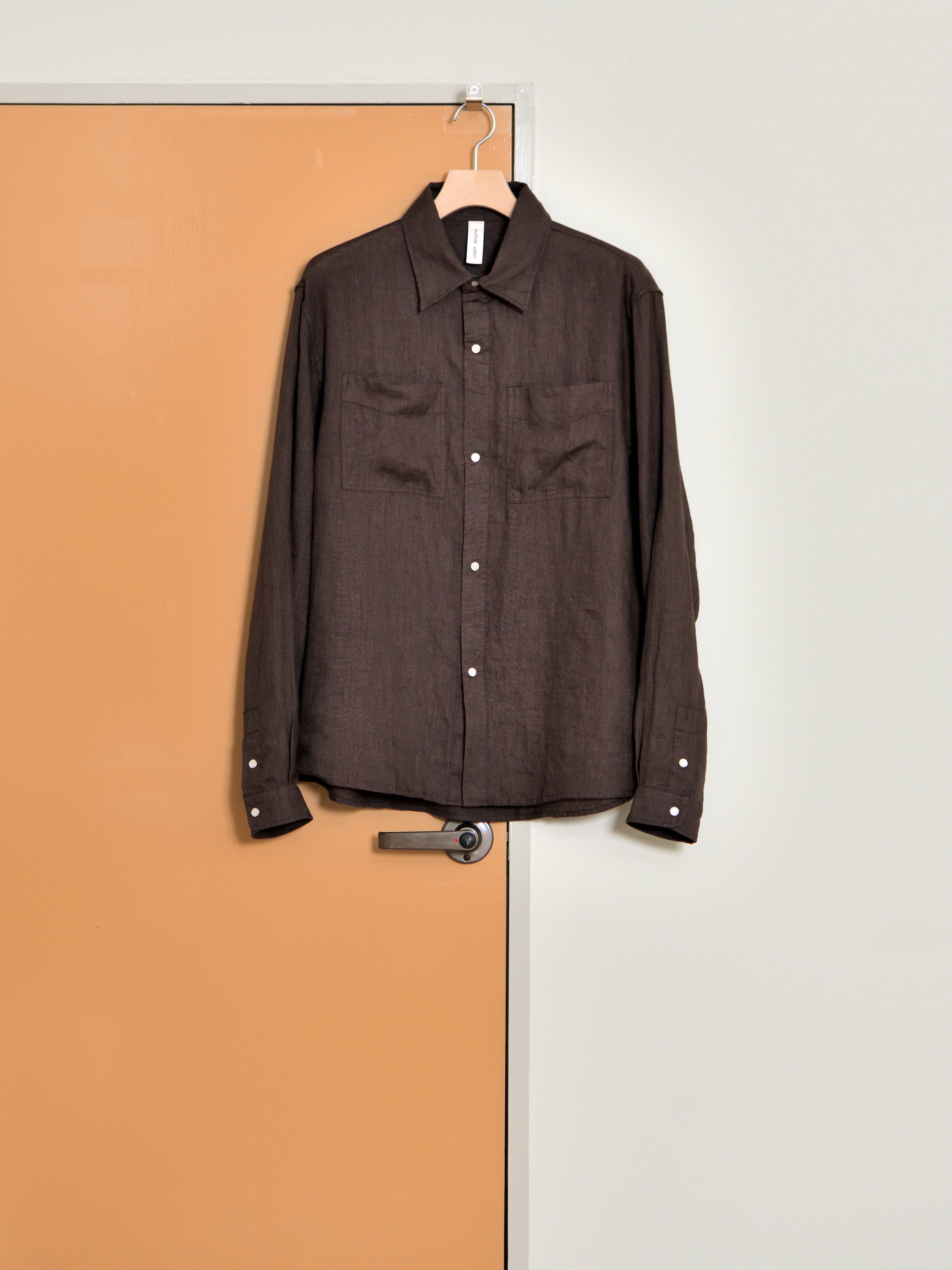 【美品】アナザーアスペクト ANOTHER ASPECT テンセルシャツ ANOTHER ASPECT 