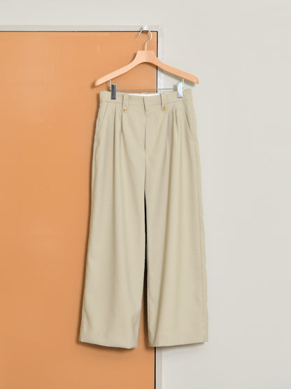 TOZAOU トザオウ Hollow Wide Trousers TOZ-26SS-PA0004 パンツ スラックス ピスタチオ ベージュ 春夏 26SS 愛知県 名古屋 丸の内 セレクトショップ THIRD PLACE サードプレイス