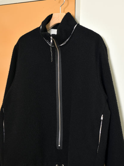 CAMIEL FORTGENS "FLEECE ANORAK(BLACK)"
