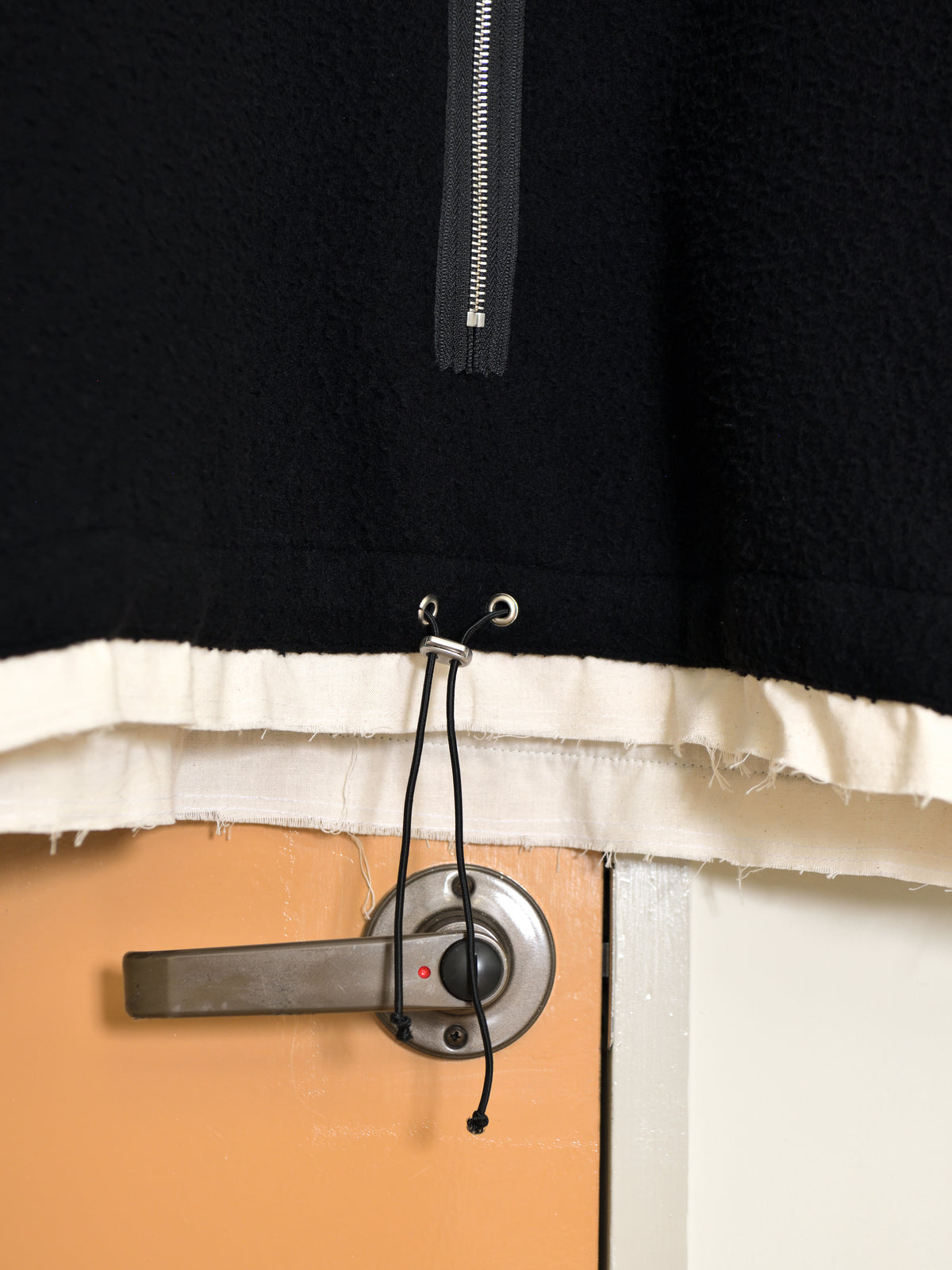 CAMIEL FORTGENS "FLEECE ANORAK(BLACK)"