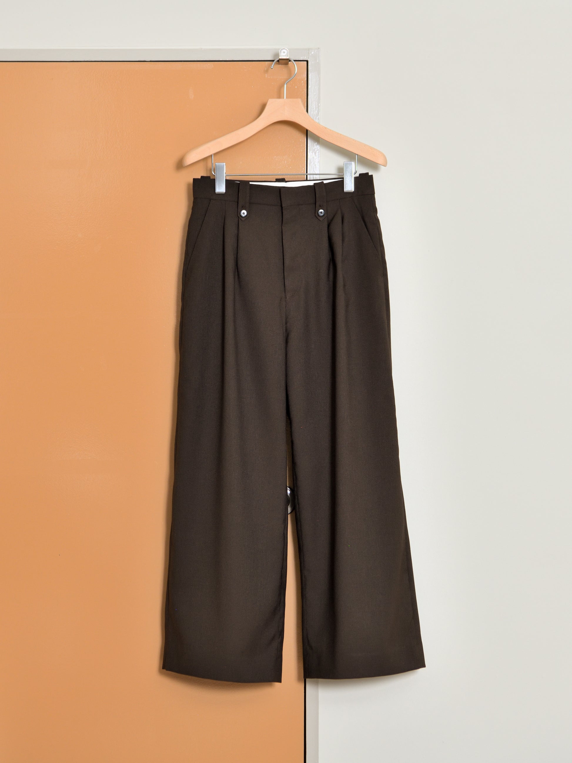 TOZAOU トザオウ Hollow Wide Trousers TOZ-26SS-PA0004 パンツ スラックス ブラウン 春夏 26SS 愛知県 名古屋 丸の内 セレクトショップ THIRD PLACE サードプレイス