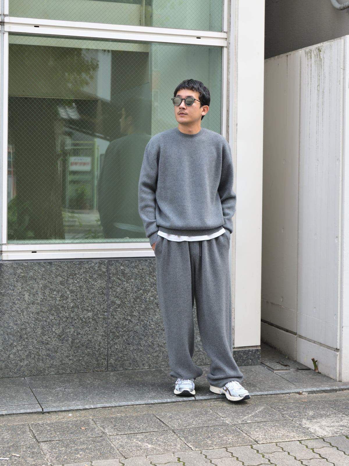 YOKE ヨーク Cashmere Knit Pants YK26FW01417S GRAY グレー カシミア スウェット 26FW 日本取り扱い 名古屋 丸の内 セレクトショップ THIRD PLACE サードプレイス