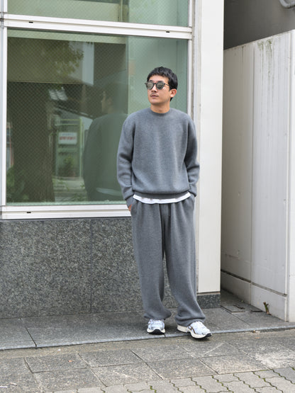 YOKE ヨーク Cashmere Knit Pants YK26FW01417S GRAY グレー カシミア スウェット 26FW 日本取り扱い 名古屋 丸の内 セレクトショップ THIRD PLACE サードプレイス