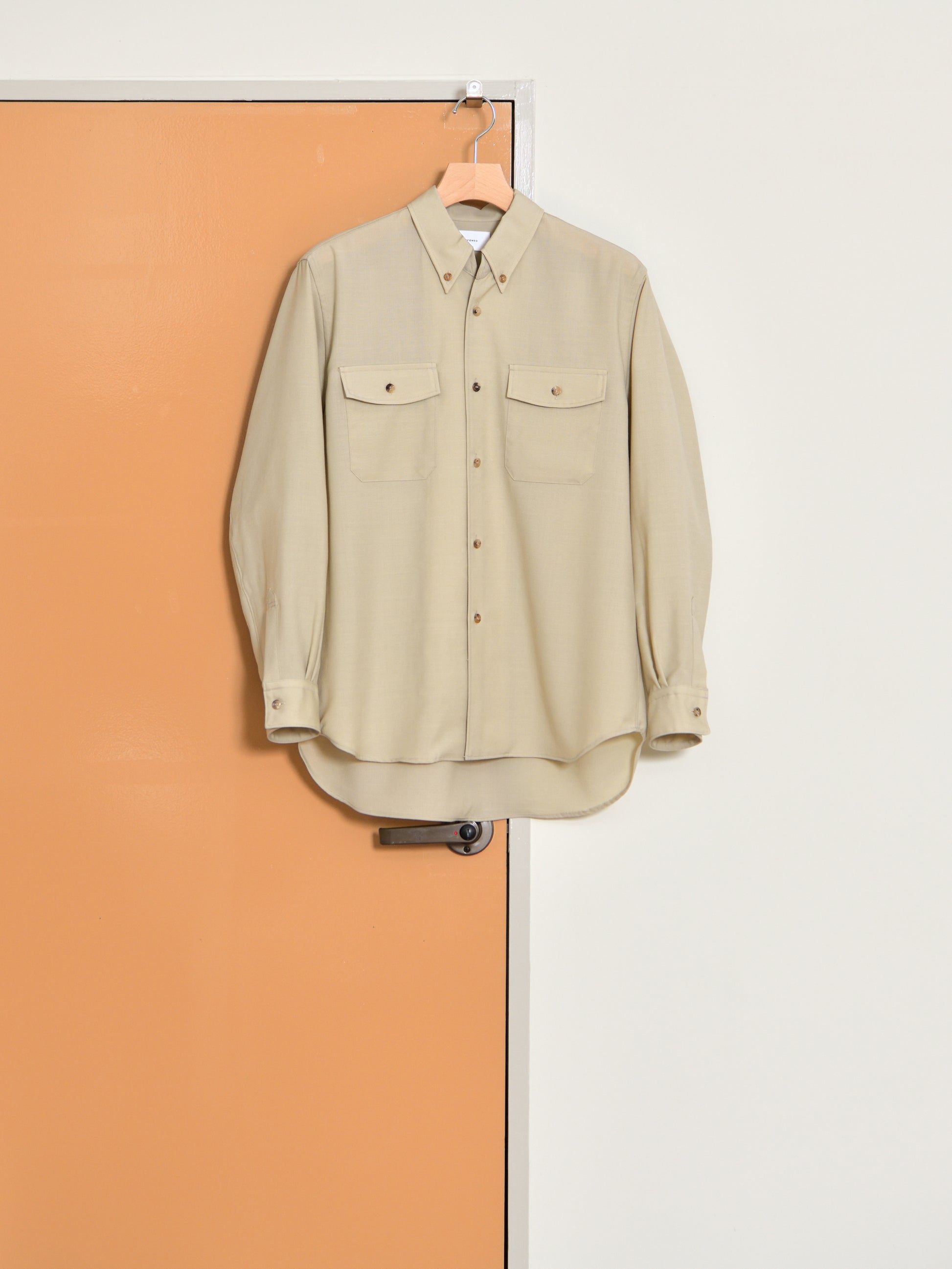 refomed リフォメッド WOOL MID RESH-YN01 モヘア ウール シャツ 長袖シャツ  快適 セットアップ 夏 春 秋 ベージュ ナチュラル 愛知県 名古屋 丸の内 セレクトショップ THIRD PLACE サードプレイス