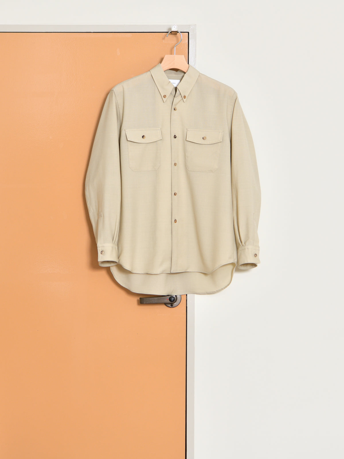 refomed リフォメッド WOOL MID RESH-YN01 モヘア ウール シャツ 長袖シャツ  快適 セットアップ 夏 春 秋 ベージュ ナチュラル 愛知県 名古屋 丸の内 セレクトショップ THIRD PLACE サードプレイス