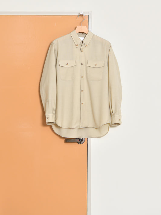 refomed リフォメッド WOOL MID RESH-YN01 モヘア ウール シャツ 長袖シャツ  快適 セットアップ 夏 春 秋 ベージュ ナチュラル 愛知県 名古屋 丸の内 セレクトショップ THIRD PLACE サードプレイス
